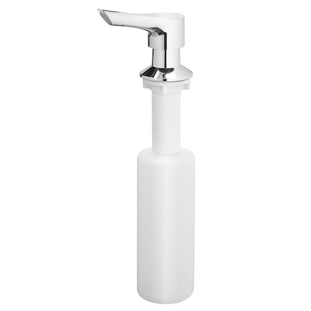 Oakbrook Collection OakBrook Chrome White Plastic Lotion/Soap Dispenser A665001CP-ACF1